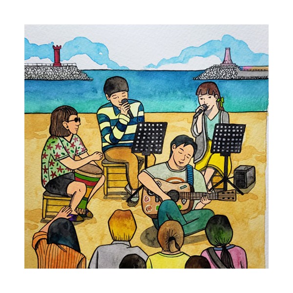 엽서(아바이마을 해변) 5매